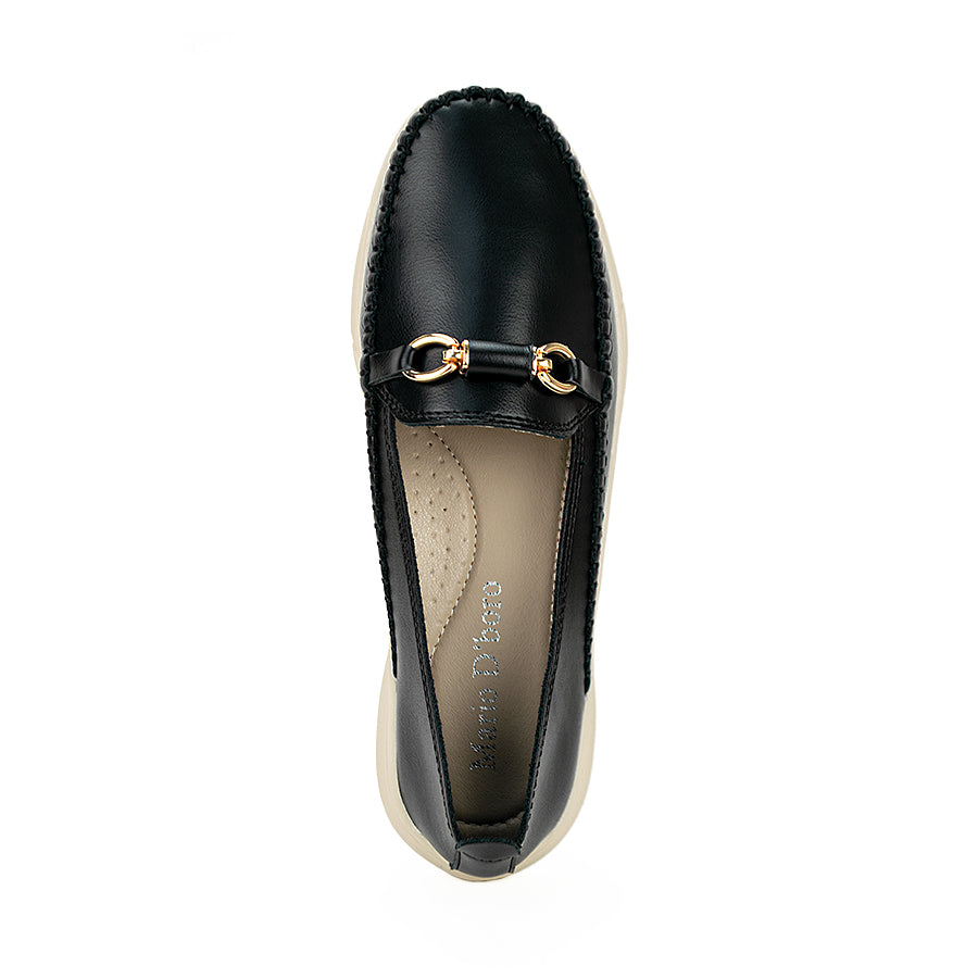 Mario D' Boro Women's Flat Shoes Lv 22320 Black/Brown