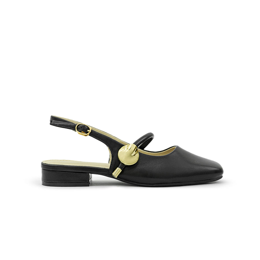 Mario D' boro Women's Flat Sandals LY 29052 Black / Bone C79
