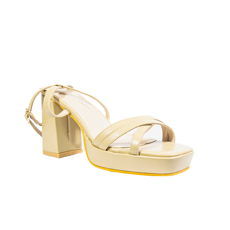 Mario D' Boro Women's Heeled Sandals LY 28047 Beige/Bone C67