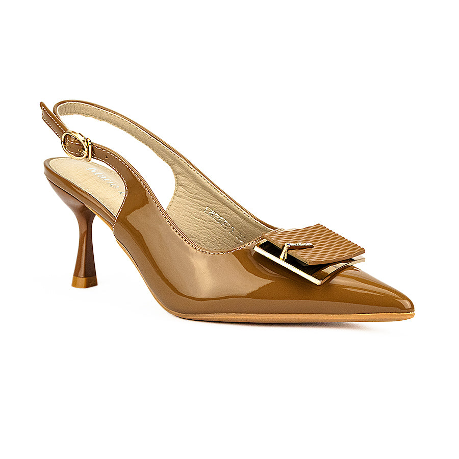 Mario D' Boro Women's Heeled Sandals LW 25793 Brown/Taupe C44 C65
