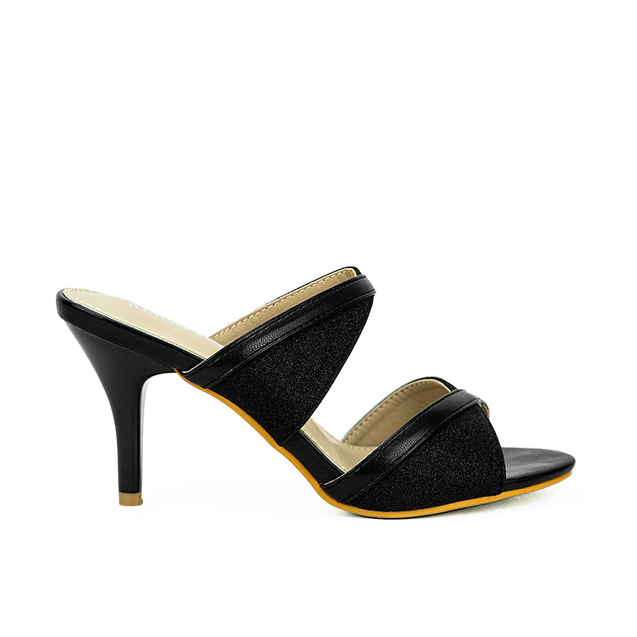 Mario D' Boro Women's Heeled Sandals Lv 22515 Black/Old Rose