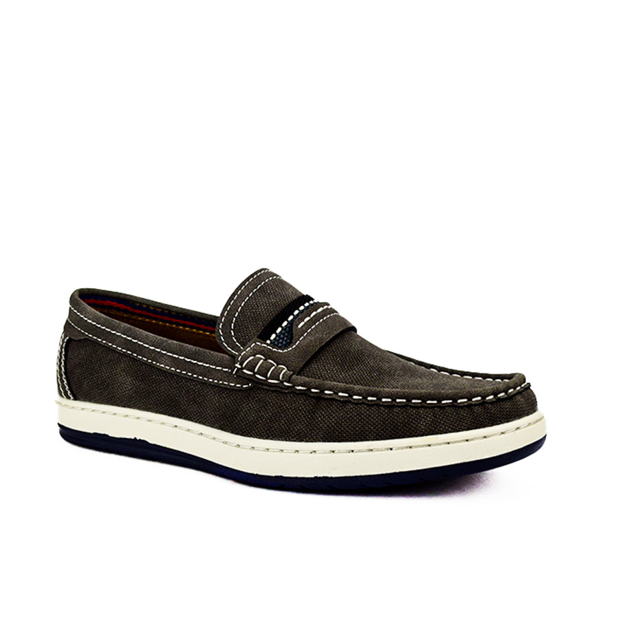 Mario D' Boro Men's Casual Loafers MX 24386 Gray/Navy Blue C48