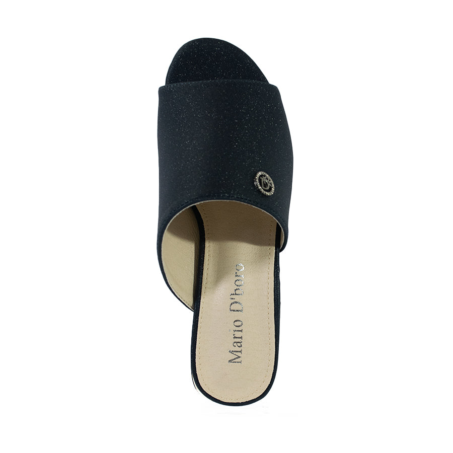 Mario D' Boro Women's Heeled Sandals LX 27425 Beige/Navy Blue C56