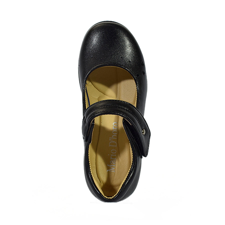 Mario D' Boro Kids Girls Sshs Flats KX 24001 Black C55