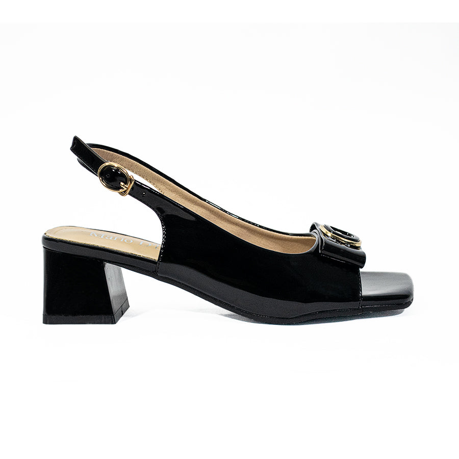 Mario D' Boro Women's Heeled Sandals LY 28145 Black/Maroon C65