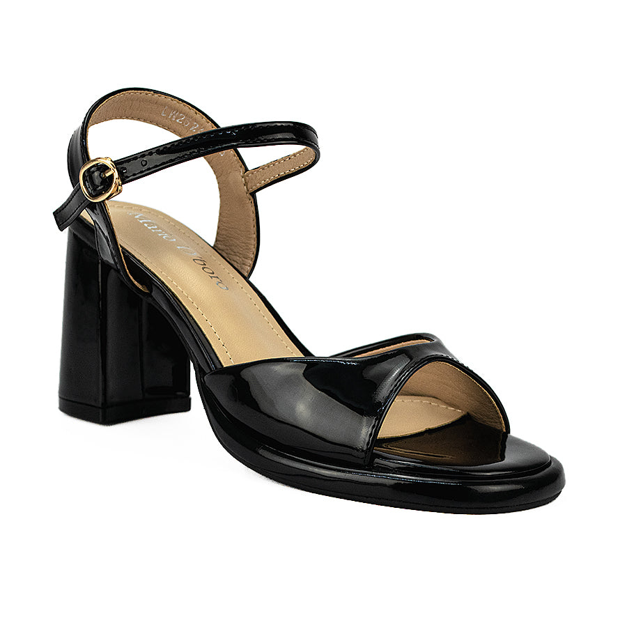 Mario D' Boro Women's Heeled Sandals Lw 26244 Black/Brown C46