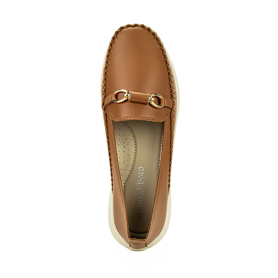 Mario D' Boro Women's Flat Shoes Lv 22320 Black/Brown