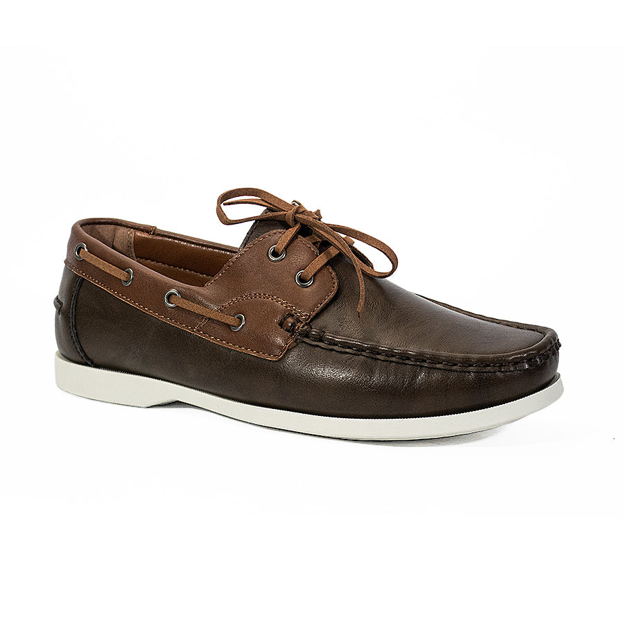 Mario D' Boro Men's Casual Boat Shoes MY 25866 All Black/Black Brown/VDark Brown C64