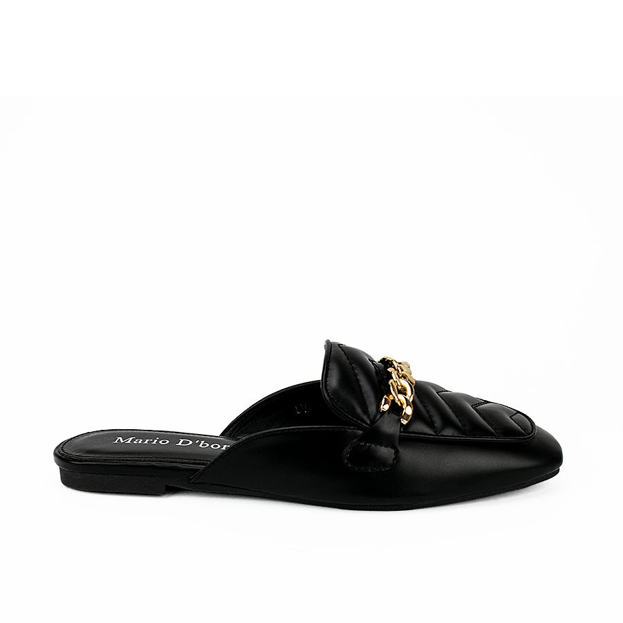 Mario D' Boro Women's Mules Lv 015 Beige/Black