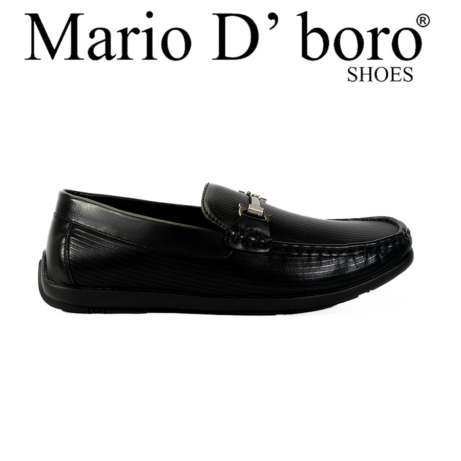 Mario D' Boro Men's Casual Loafers MX 25040 Black C53