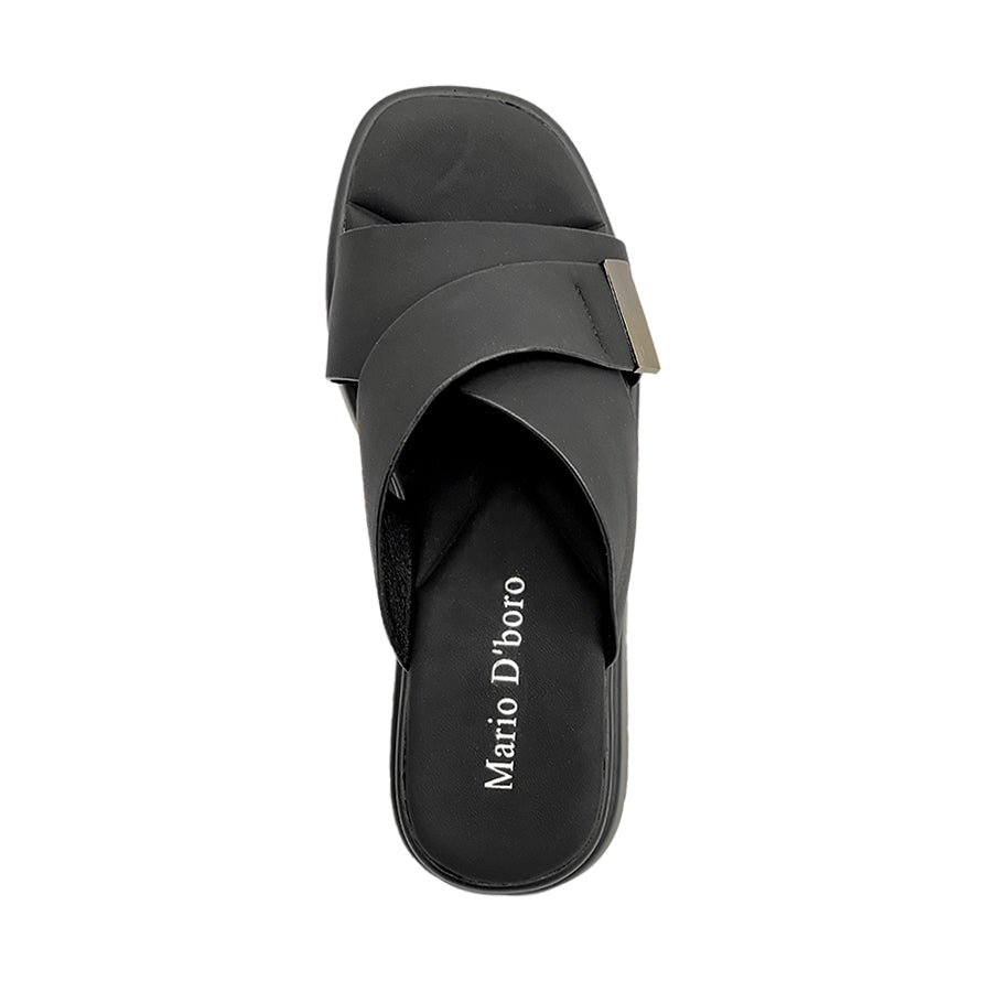 Women's Wedge Sandals LY 28879 Beige/Black C76