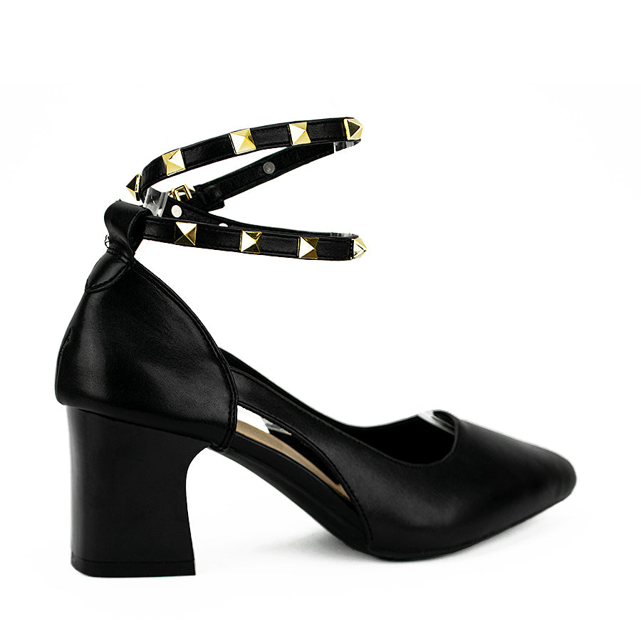 Mario D' Boro Women's Heeled Sandals Lv 22331 Black/Old Rose