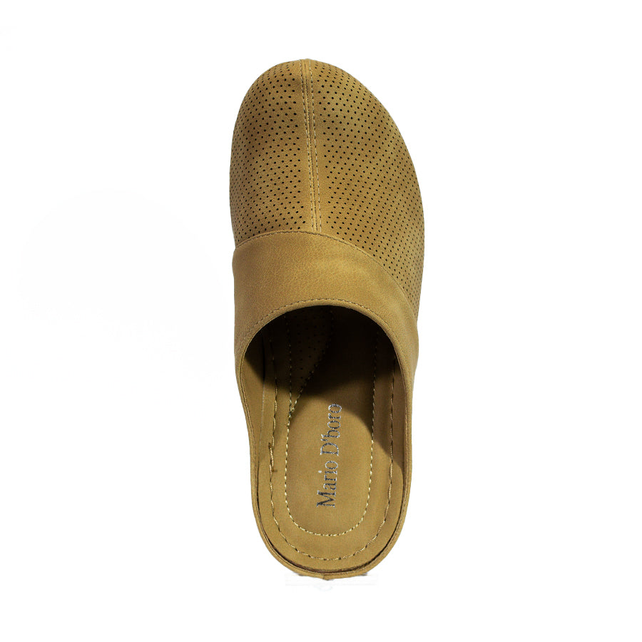 Mario D' Boro Women's Mules LX 27195 Beige/Black C58