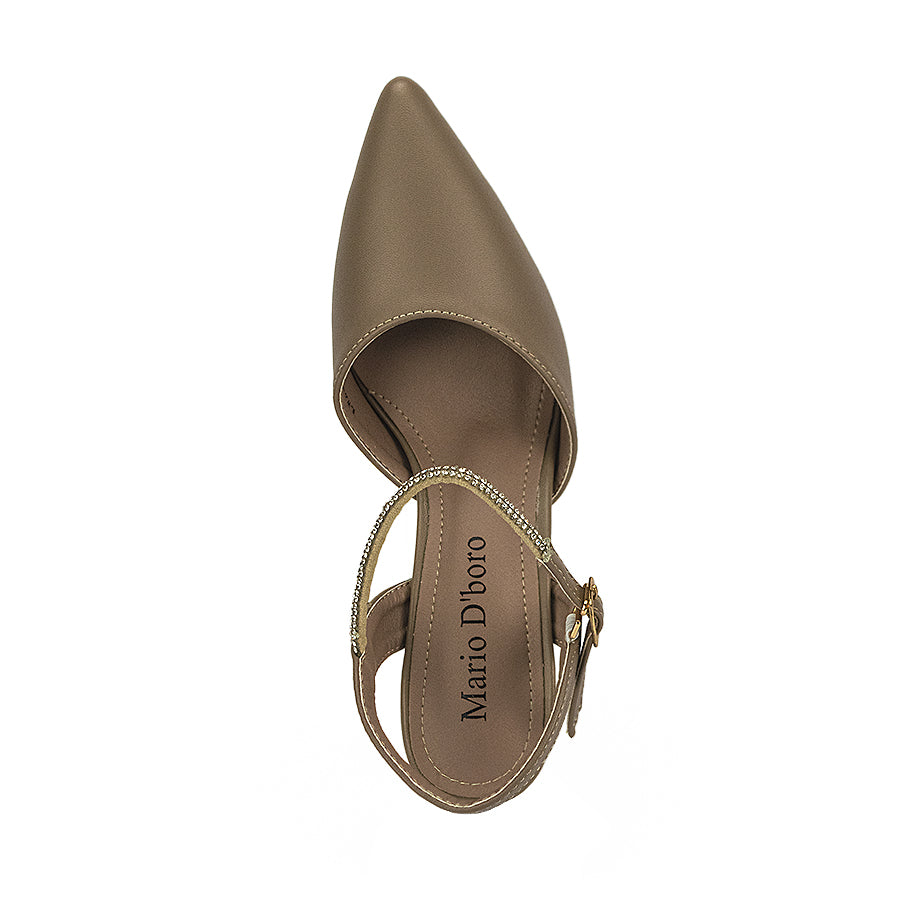Mario D' Boro Women's Heeled Sandals LW 25627 Beige/Taupe C41