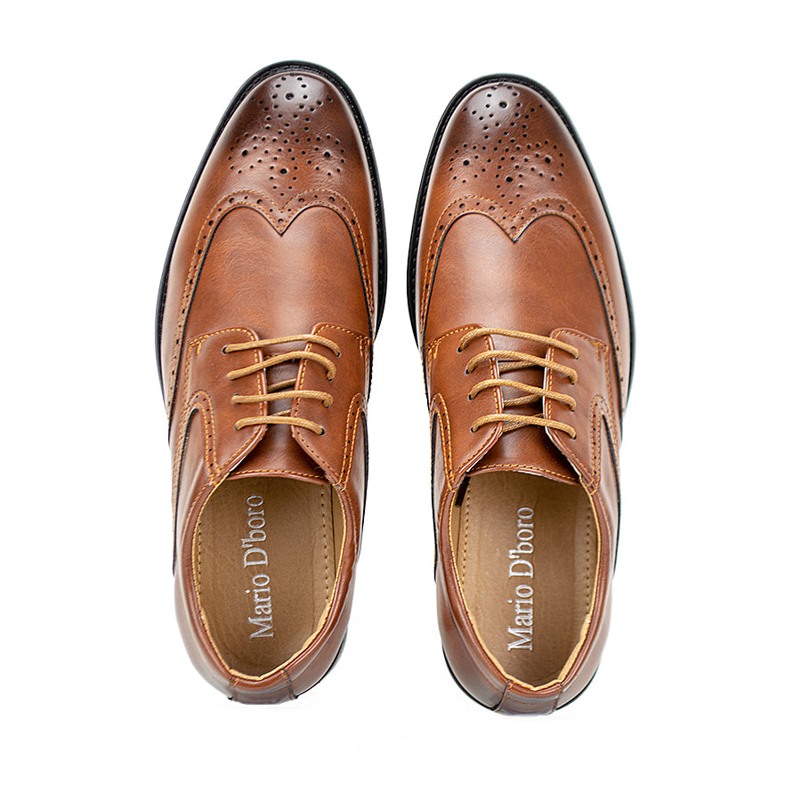 Mario D' Boro Men's Formal Shoes Mv 024 Black/Tan