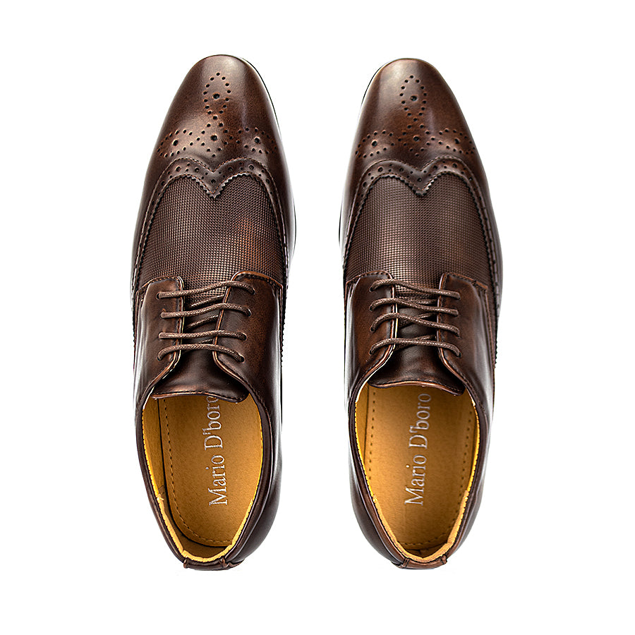 Mario D' Boro Men's Formal Shoes Oxford Mw 23394 Dark Brown C27