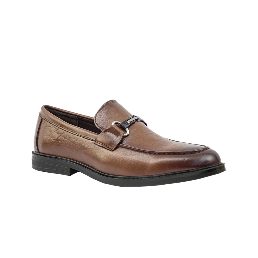Men's Formal Slip On MY 26068 BLACK/Dark Brown C72