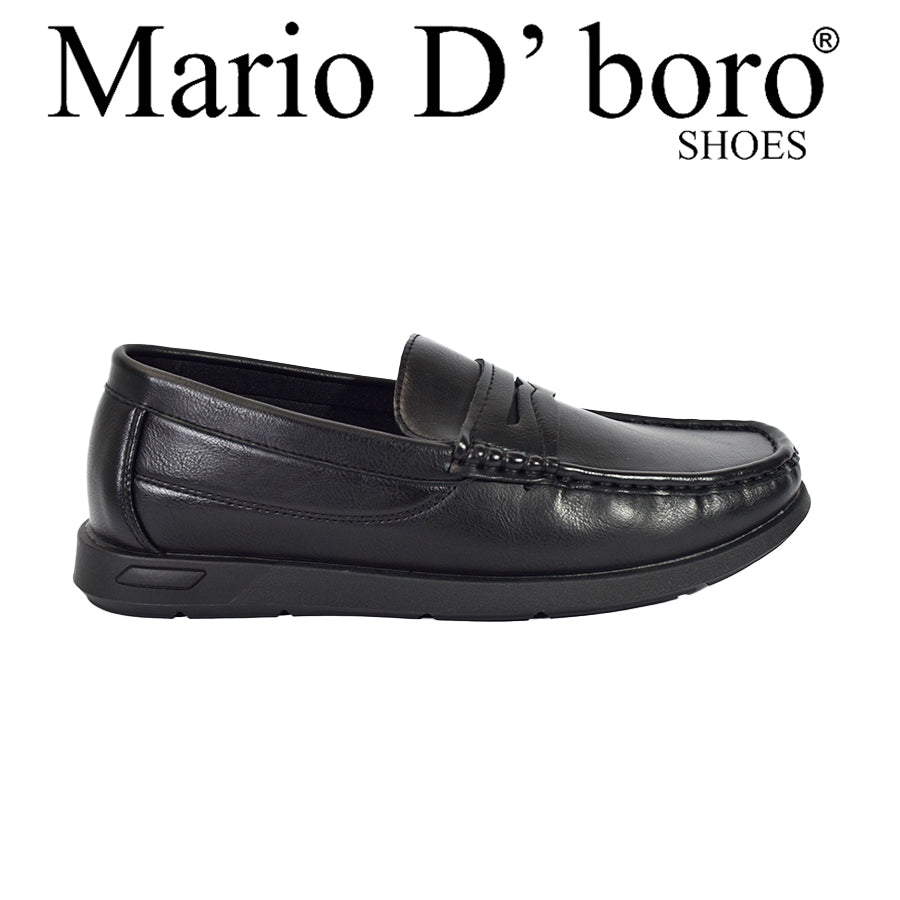 Mario D' Boro Men's Casual Loafers MX 25325 Black C55