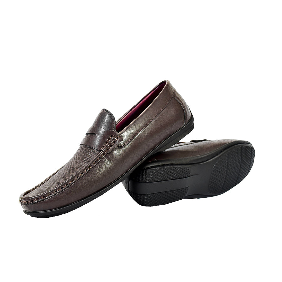 Mario D' Boro Men's Casual Loafers MX 24681 Black/Dark Brown C55