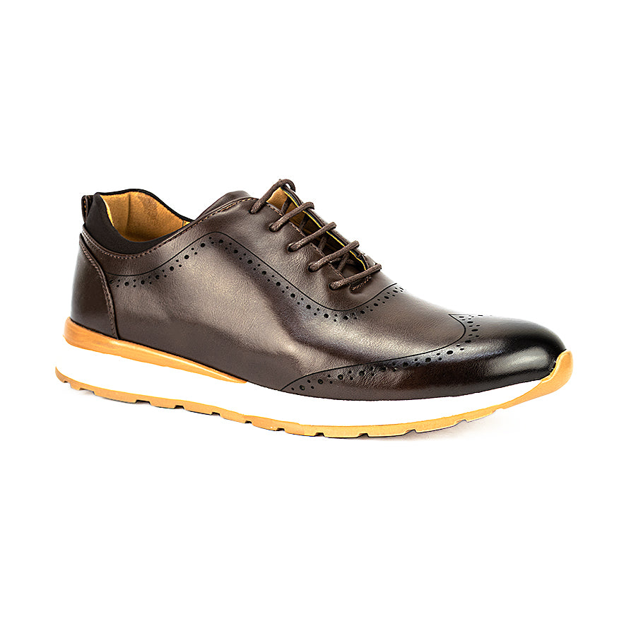 Mario D' Boro Men's Casual Sneakers Mw 23464 Black/Dark Brown C30