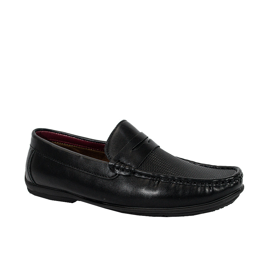 Mario D' Boro Men's Casual Loafers MX 24681 Black/Dark Brown C55