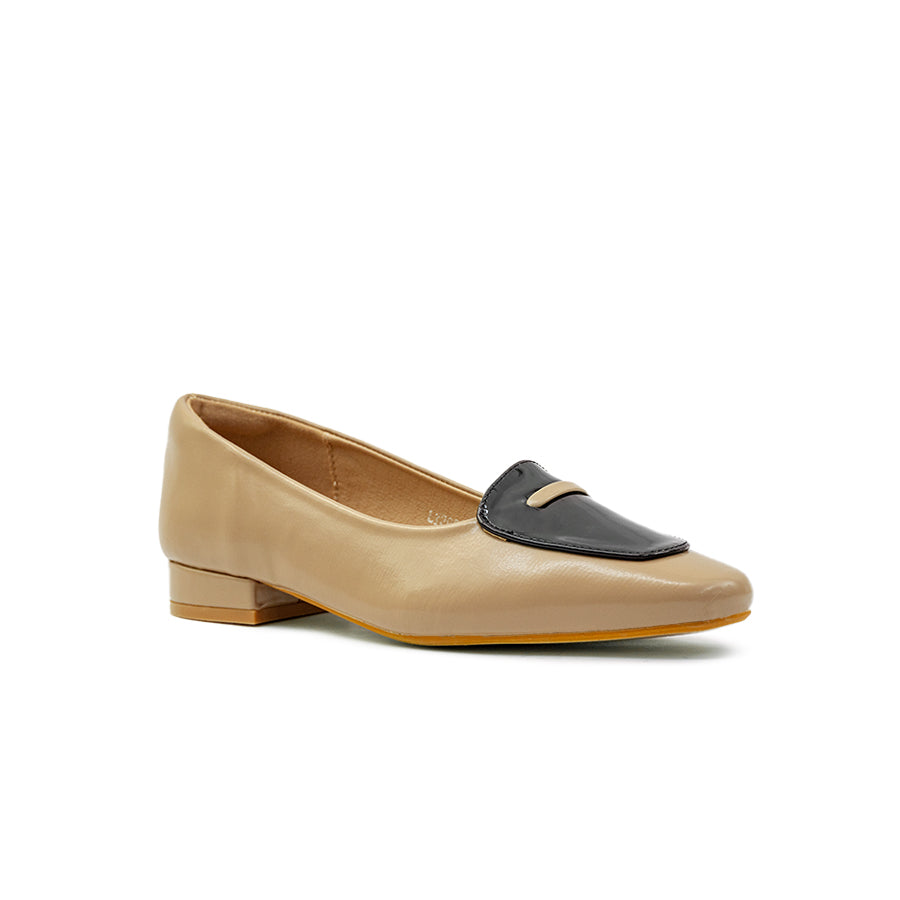 Mario D' Boro Women's Ballet Flats LY 29276 Beige / Black C79