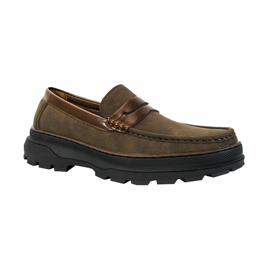 Mario D' Boro Men's Casual Loafers MX 25754 Dark Brown C62