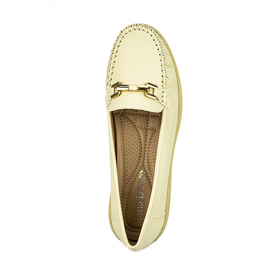 Mario D' Boro Women's Flat Shoes Lw 23920 Black/Bone C29