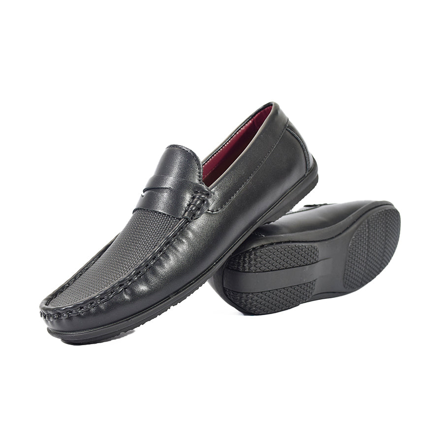 Mario D' Boro Men's Casual Loafers MX 24681 Black/Dark Brown C55