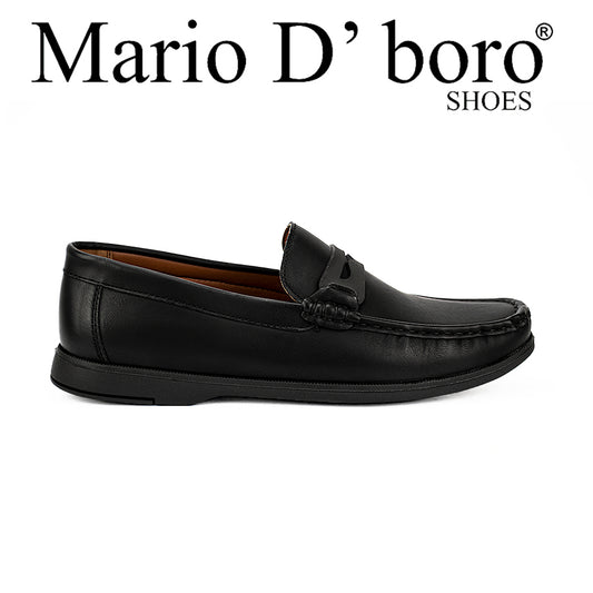 Mario D' Boro Men's Casual Loafers Shoes Mw 22620 Black