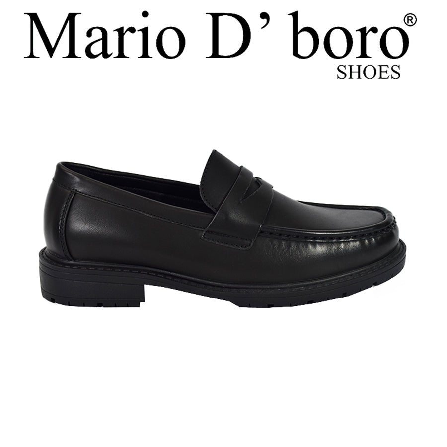 Mario D' Boro Men's Casual Loafers MX 25239 Black C55