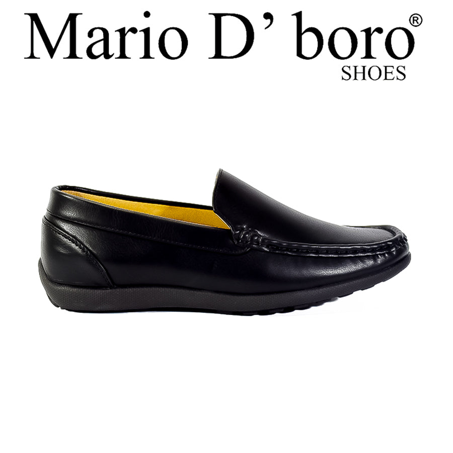 Mario D' Boro Men's Casual Loafers MX 24962 Black C53