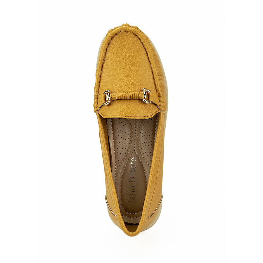 Mario D' Boro Women's Flat Lv 016 Navy Blue/Tan