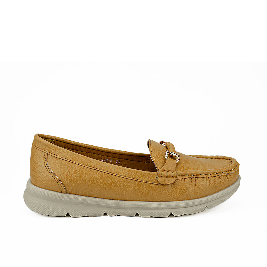 Mario D' Boro Women's Flat Lv 016 Navy Blue/Tan