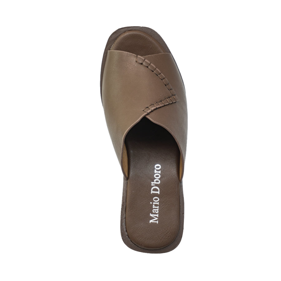 Women's Wedge Sandals LX 28031 Taupe/Dark Brown C71