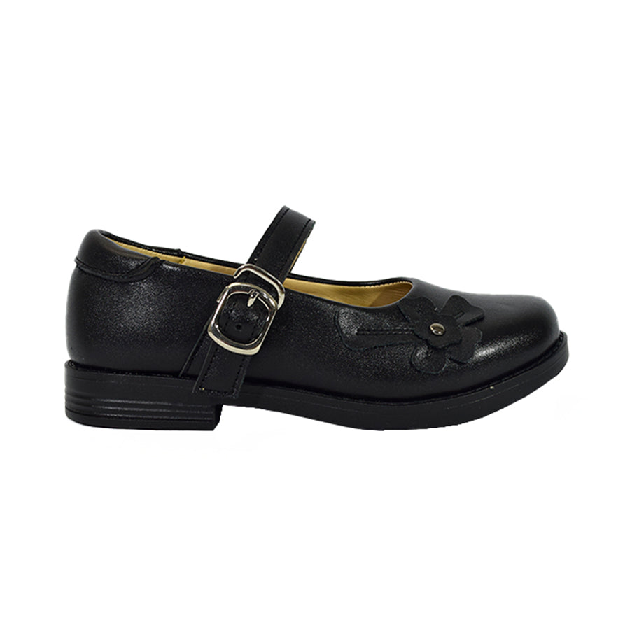 Mario D' Boro Kids Girls Sshs Flats KX 24018 Black C55