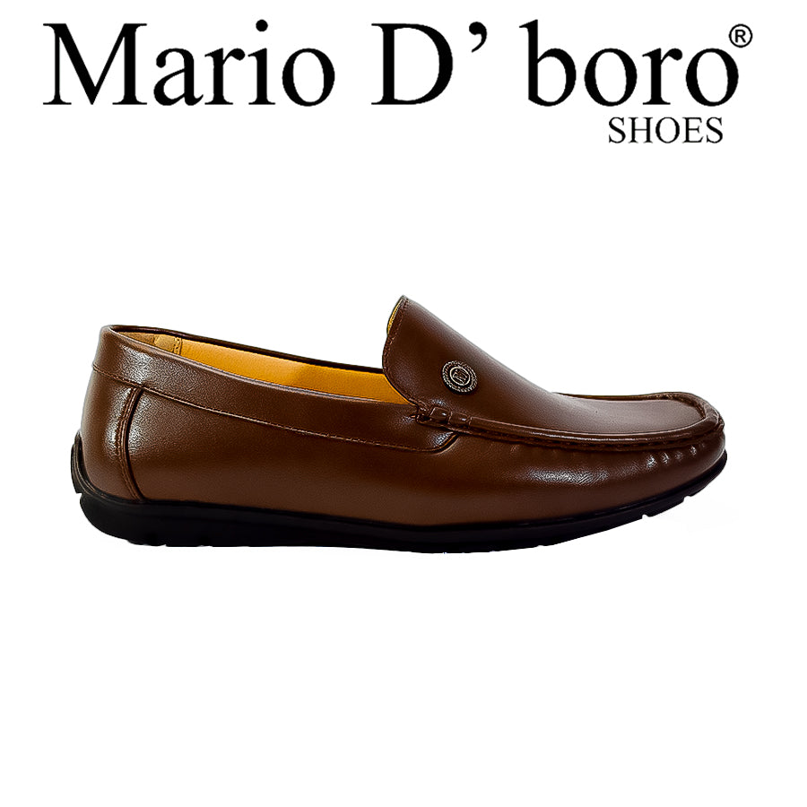 Mario D' Boro Men's Casual Loafers MX 25142 Black/Brown C53