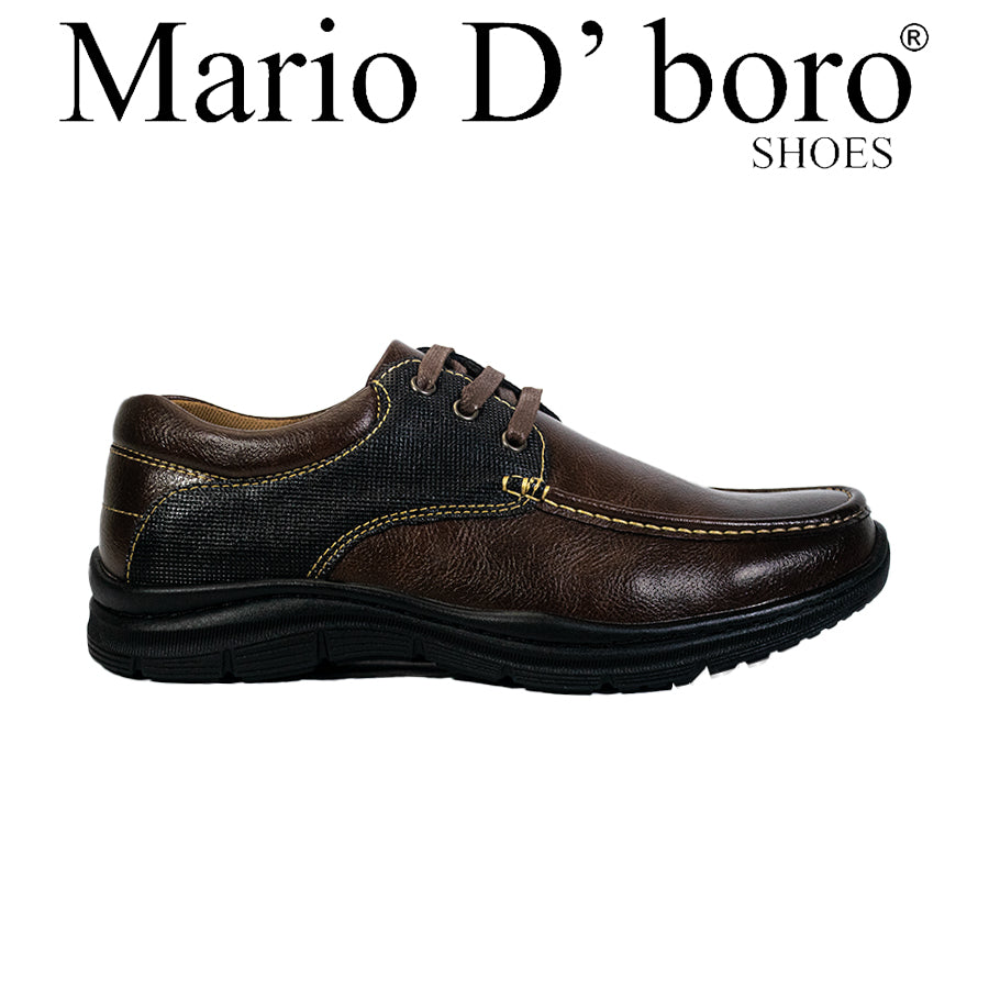 Mario D' Boro Men's Casual Loafers MY 25329 Black/Dark Brown C66