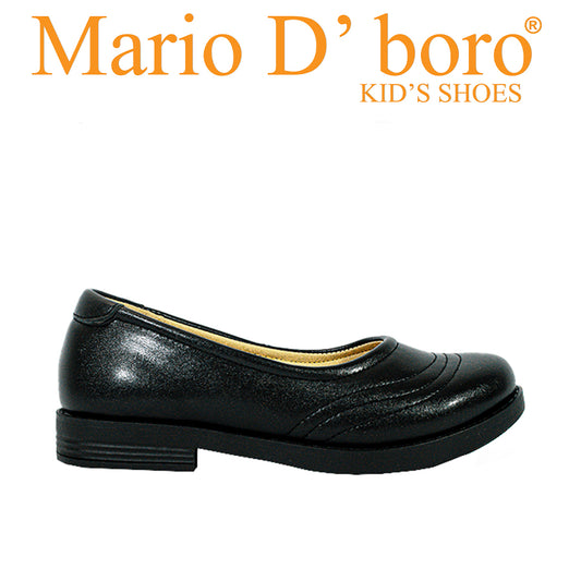 Mario D' Boro Kids Girls Sshs Flats KX 24017 Black C55