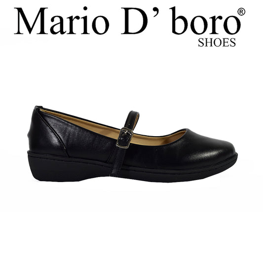 Mario D' Boro Women's SSHS Flats LX 27618 Black