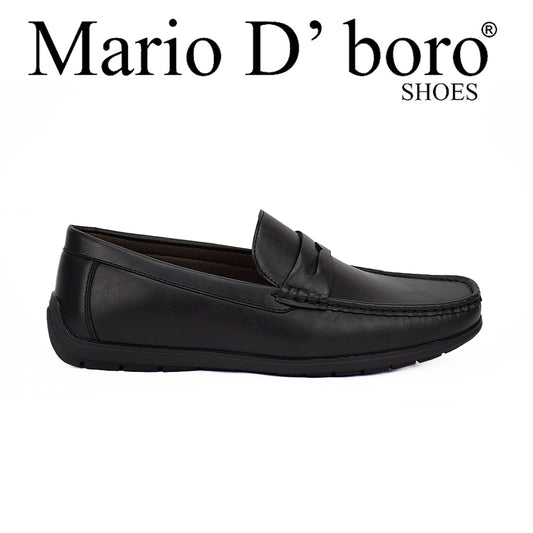 Mario D' Boro Men's Casual Loafers Mw 22379 Black