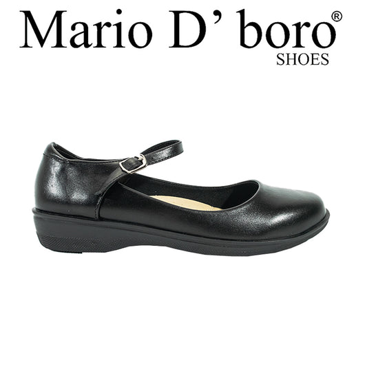 Mario D' Boro Women's SSHS Flats LX 26757 Black C54