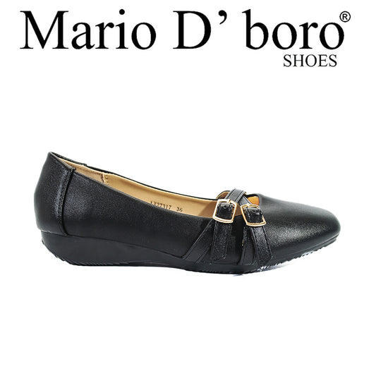 Mario D' Boro Women's SSHS Flats LX 27317 Black C54