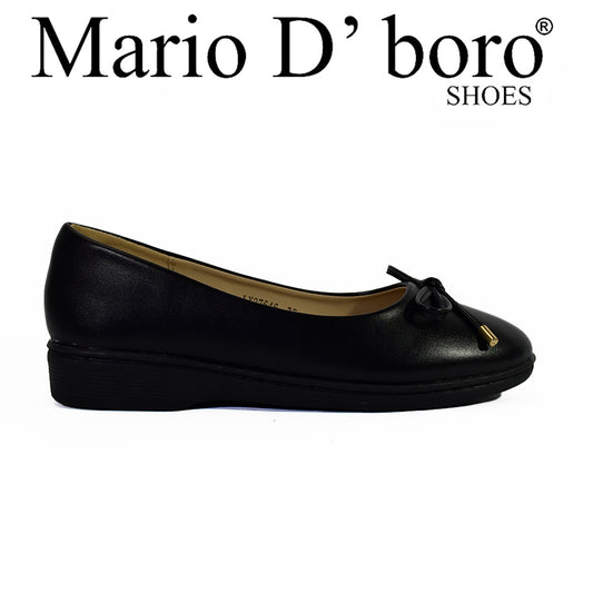 Mario D' Boro Women's Sshs Flats LX 27646 Black C56